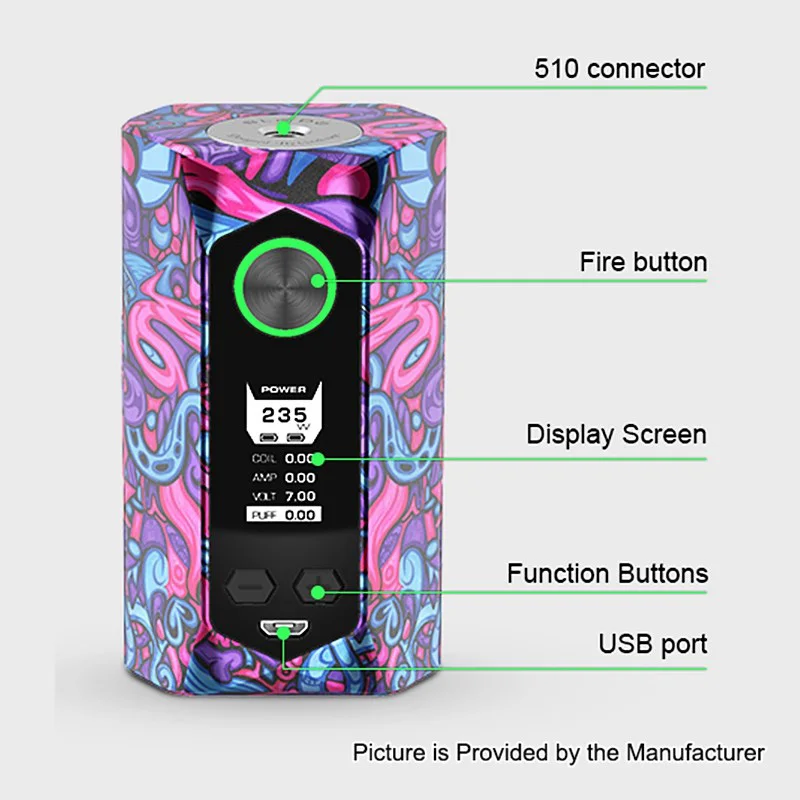 Geekvape Blade 235W коробка мод авиационный класс Материал электронная сигарета