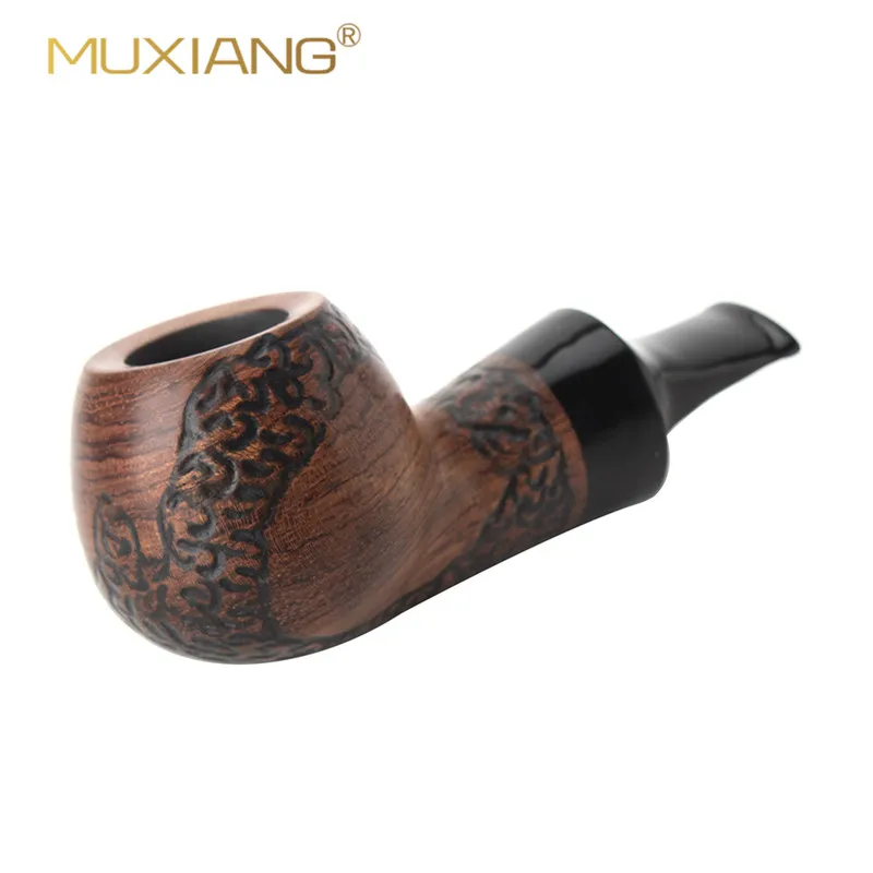 ad0050k01 RU-MUXIANG Kevazingo деревянная курительная трубка прямой короткий ствол Малый портативный для мужчин курительная трубка без фильтра ad0050k01 - Цвет: ad0050k01
