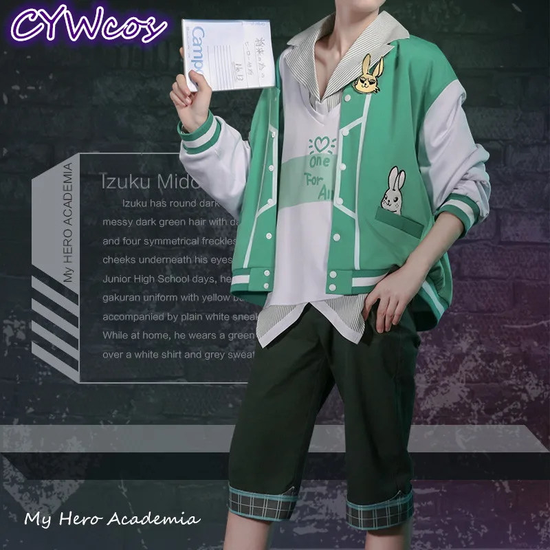 Повседневные модные костюмы из аниме Моя геройская Академия Izuku Midoriya deku костюм