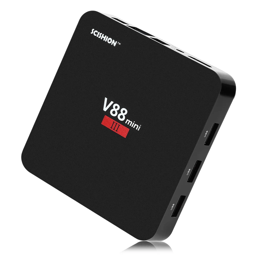 ТВ-приставка SCISHION V88 Mini III Android 2 4G WiFi USB 3 0 7 1 поддержка 4K 5 GHz Core RAM + 8 ROM RK3328 медиаплеер