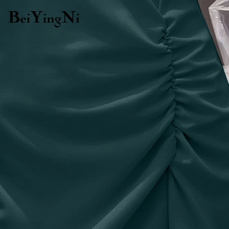 Beiyingni платье на тонких бретельках однотонные сексуальные 2019 Летние повседневные