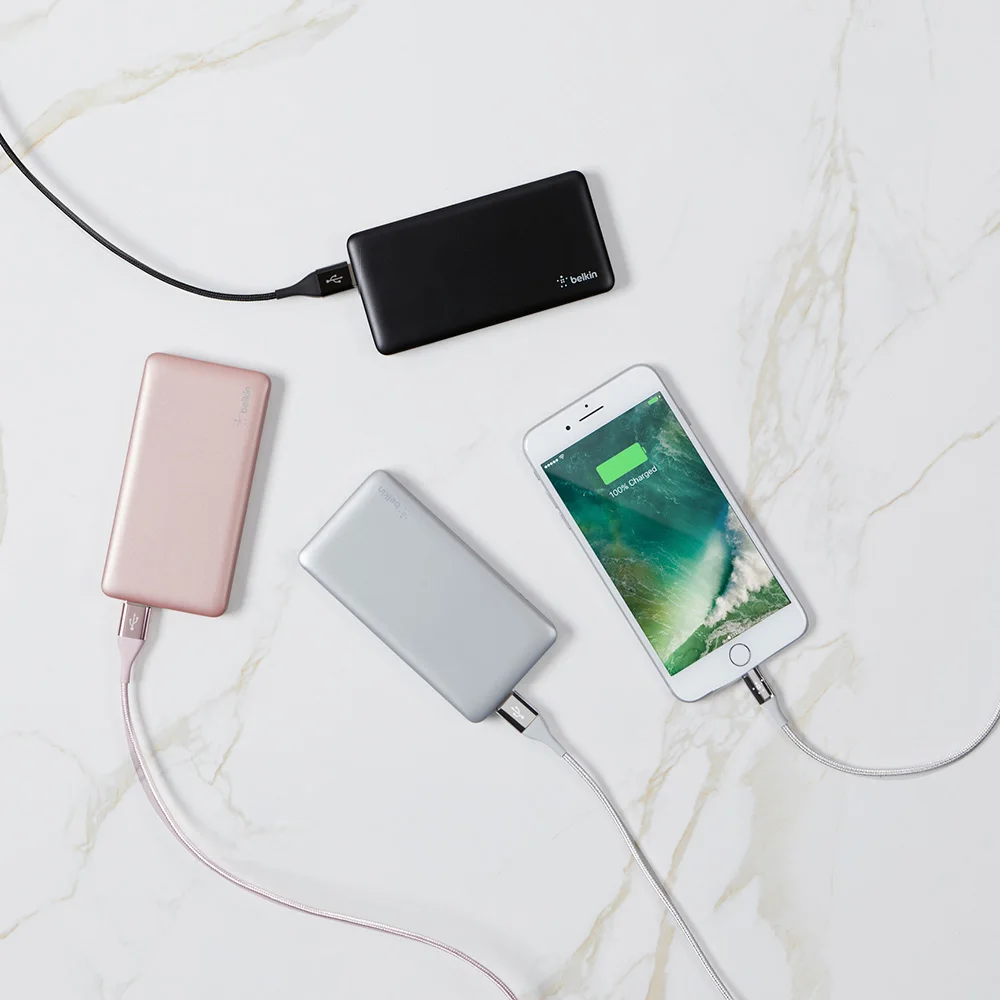 Belkin оригинальный карман Мощность 5000 мАч/2.4A полимерные элементы банк Портативный