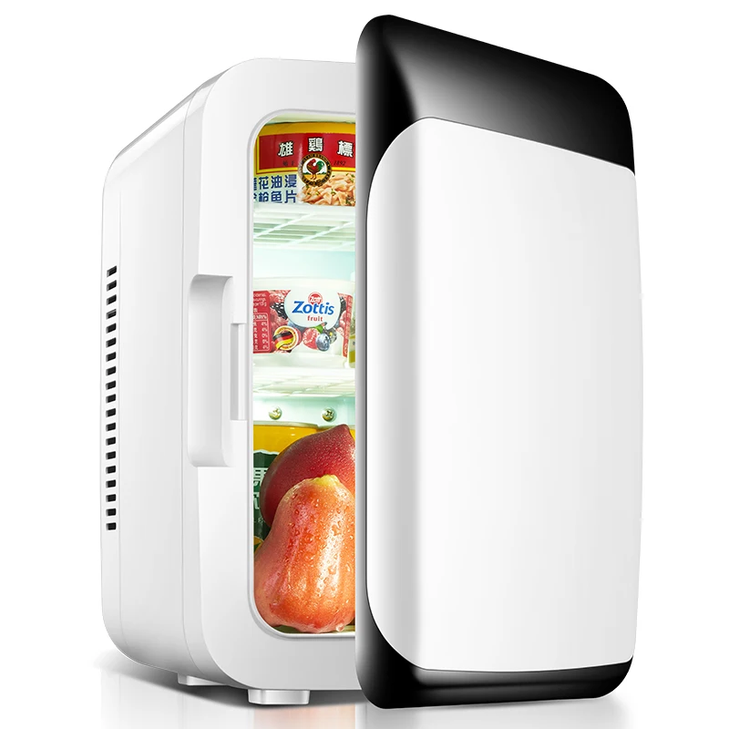 

Famous Brand 2 In 1 Mini Car Fridge Refrigerator 8L 12V / 220V Mini Home Freezer Mini Frigo Nevera Icebox Buzdolab Frigobar