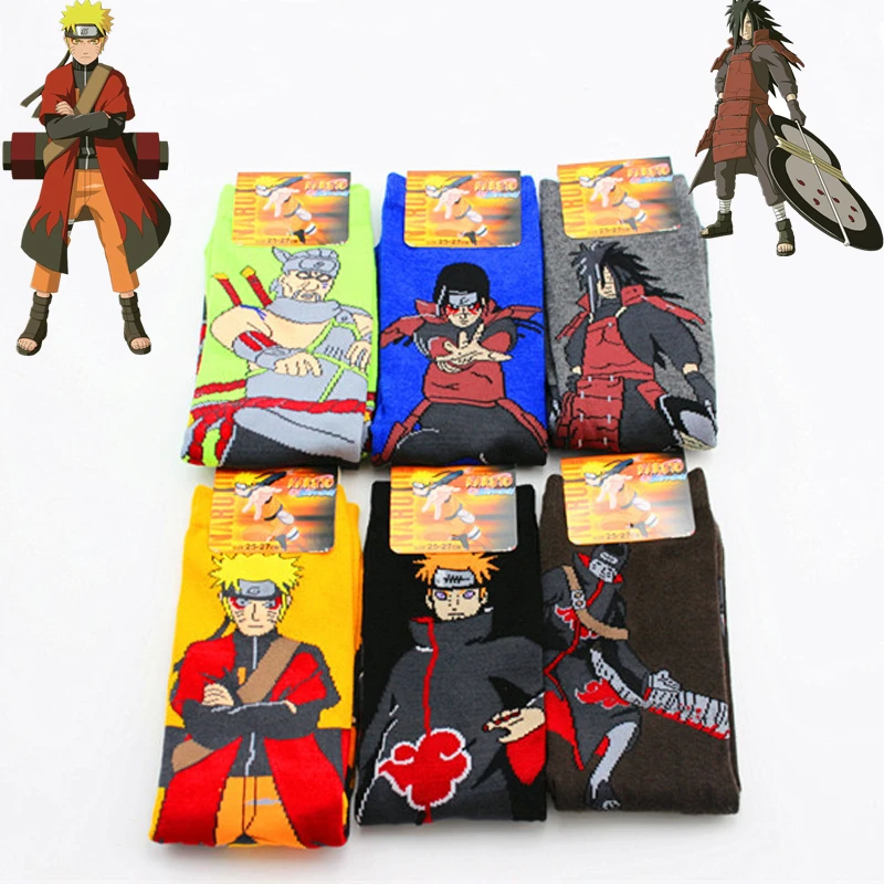 Наруто Узумаки Наруто косплей реквизит носки аниме Pein Uchiha Madara весна осень носки для женщин и мужчин Хэллоуин вечерние подарки