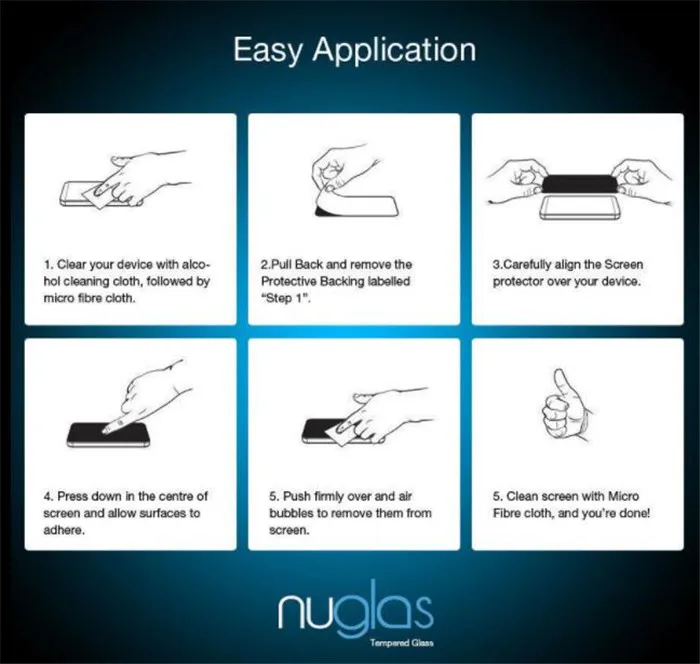 5 шт./лот Nuglas 2.5D Премиум Настоящее HD закаленное стекло Nuglas Защитная пленка для iPhone 7 8