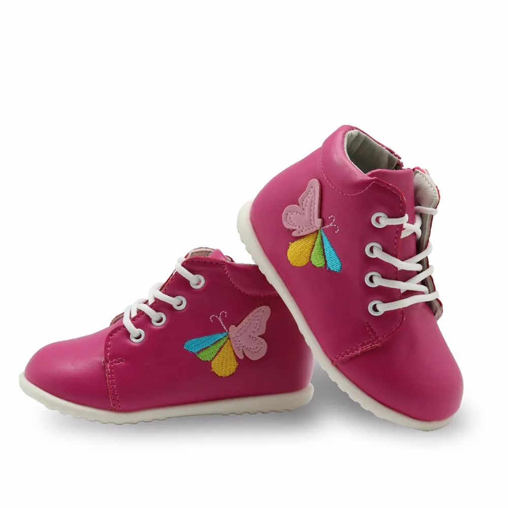 2017 новые модные ботинки для девочек Сезон весна осень Ботильоны Martin из