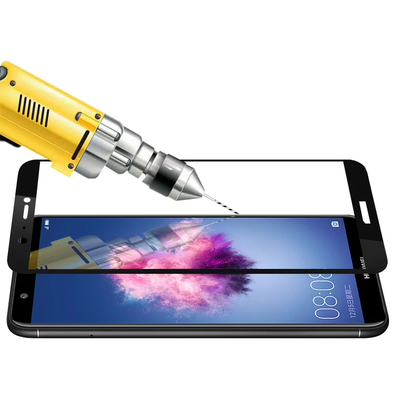 2pcs Full Coverage For Huawei Y9 2018 Case Tempered Glass Film 9H Screen Protector HuaweiY9/Y92018 FLA-LX1/FLA-LX2 5.93 Inch |