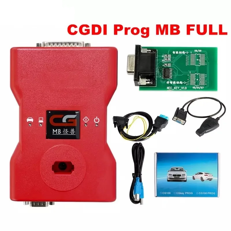 Красный CGDI MB BENZ Key Programer через OBD Поддержка всех ключей потери CGDI Prog MB для Benz CG Prog для MB CGDI Pro - Цвет: Красный