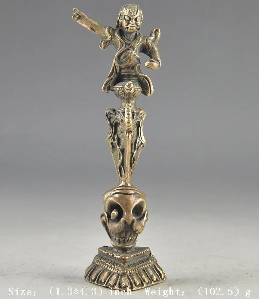 Коллекционные украшения из латуни антикварная китайская тибетская латунь