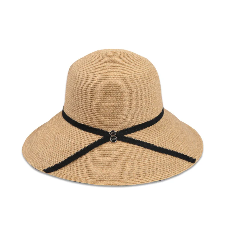 Широкие большие поля пляжные шляпы флоппи шляпа от солнца Женская Повседневная