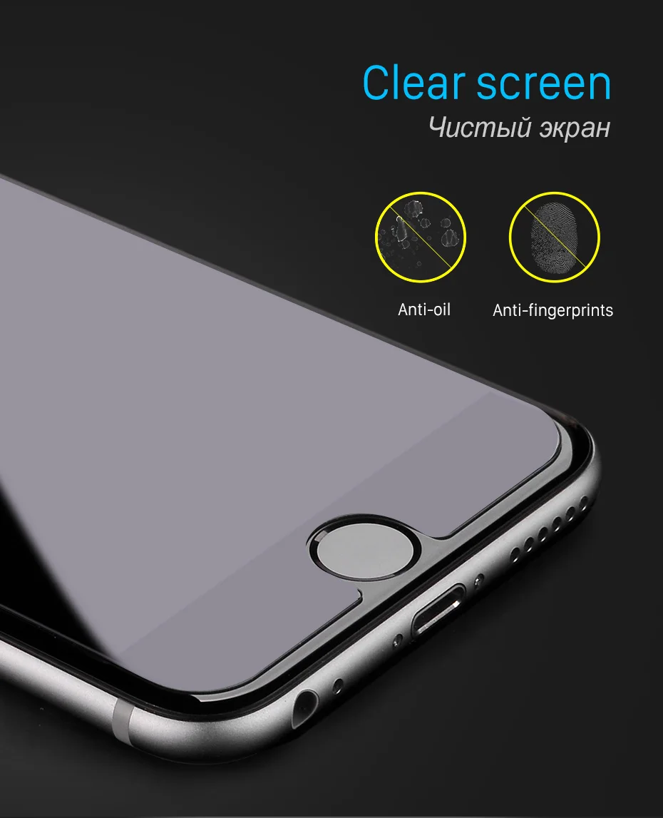 HOCO Закаленное Защитное Стекло Пленка 9H для Apple iPhone 6 6S PLUS 2.5D Скрин Протектор Защита на Стекло на Айфон 6 6S Плюс Защита для Экрана для Айфона 6 6S PLUS покрытие для сенсорного экрана телефона