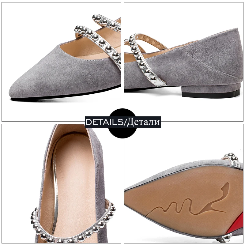 WETKISS/Новая модная повседневная обувь на плоской подошве женская с острым носком