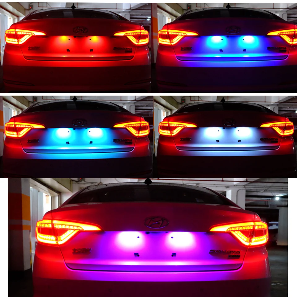 

10pcs Auto T10 5 LED 1W 5050 W5W Wedge Door Parking Bulb Light Car 5W5 LED Dome Festoon C5W C10W License Plate Light