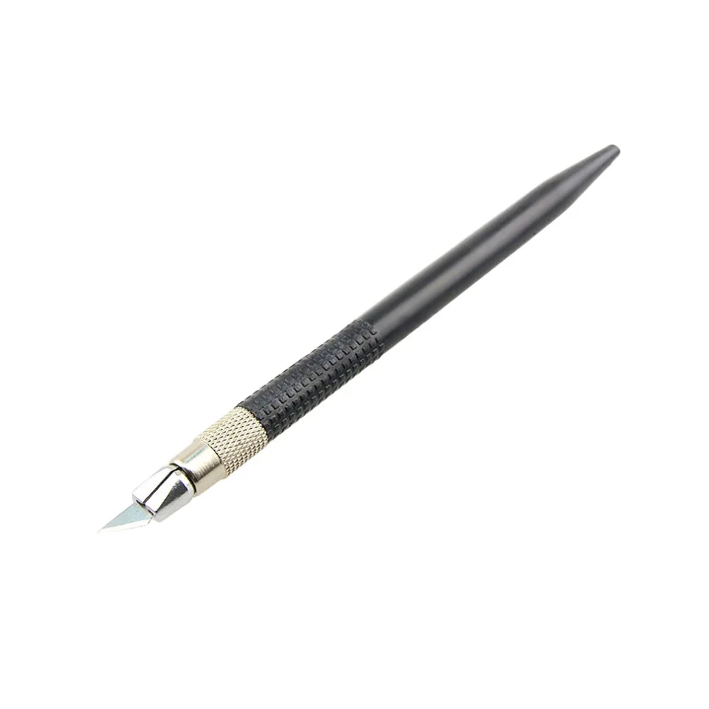 1 шт. нож Hobby с 12 запасными лезвиями для точной резки и обрезки бумажного пластика