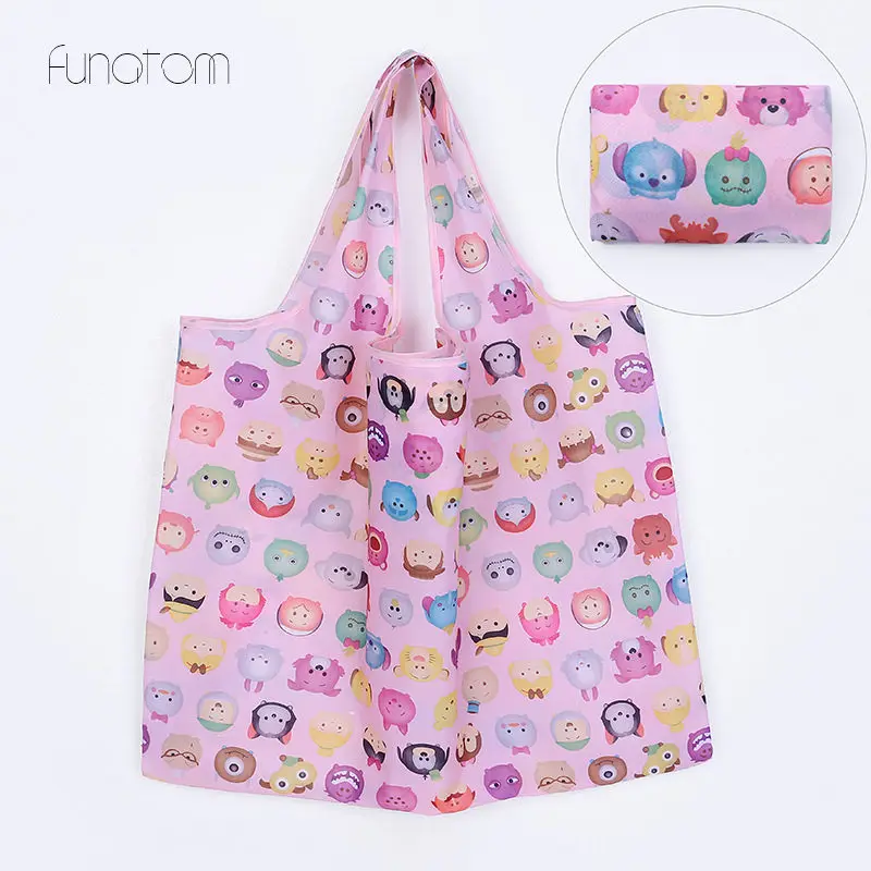 Унисекс складная Удобная Экологичная сумка для покупок многоразовая сумка-тоут переработанная водонепроницаемая сумка для хранения образец дорожная сумка - Цвет: 3