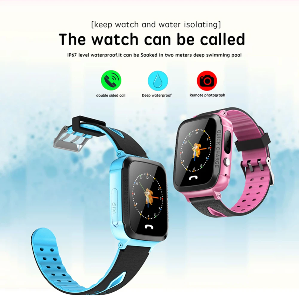 Детские Смарт часы для телефона SOS GPS трекер звонок смарт карта SIM сенсорный экран
