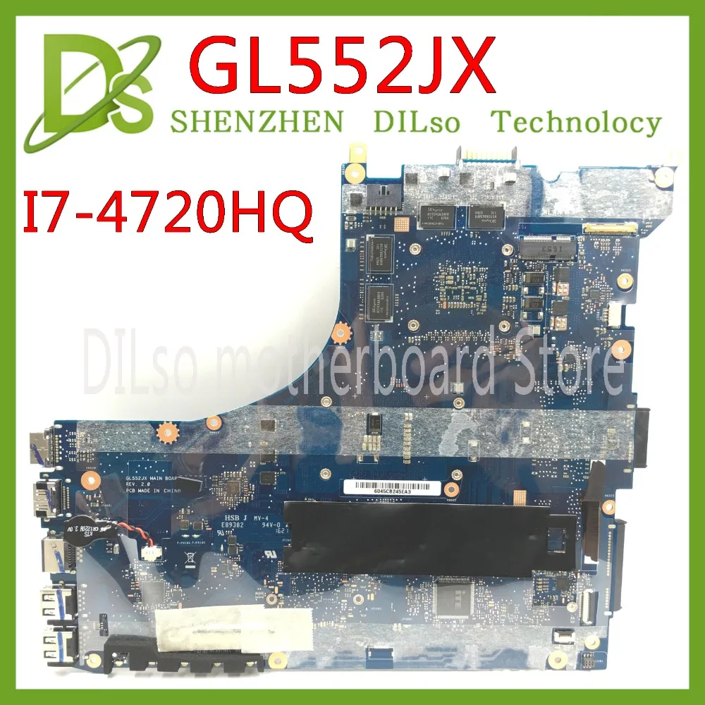 KEFU GL552JX для ASUS ZX50J материнская плата ноутбука rev2.0 i7 4720HQ cpu GTX950M Встроенная тестовая