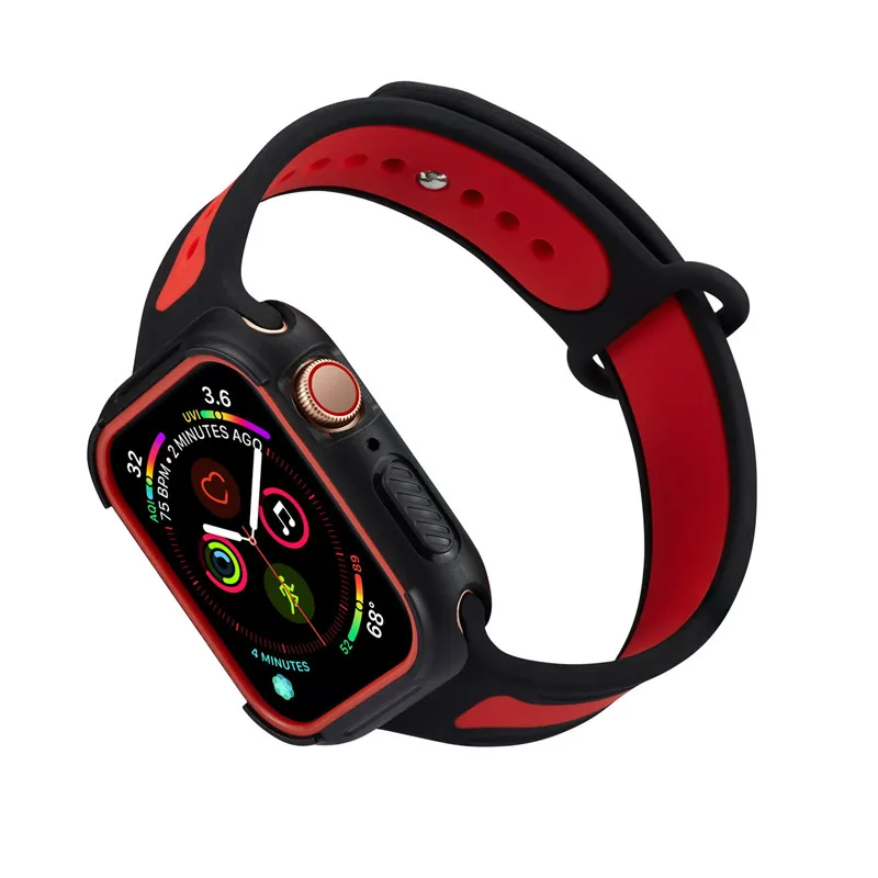 Чехол для Apple Watch Series 4 Sport Style чехол из поликарбоната с рамкой iWatch s 40 мм 44 защитный
