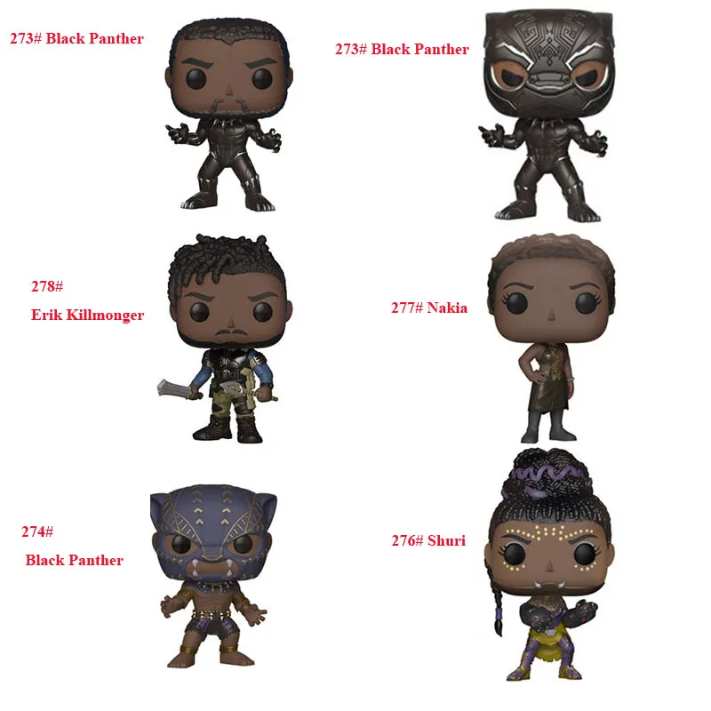 Black Panther Erik Killmonger Action Vinyl Figure Model Doll Collection Toys for Children | Игрушки и хобби
