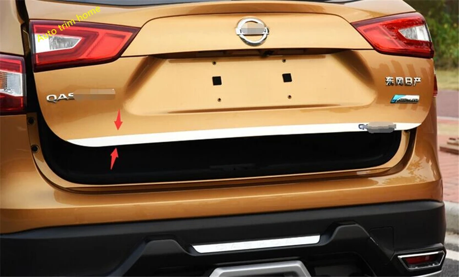 

Lapetus Rear Trunk Tailgate Boot Tail Gate Door Cover Trim Molding Edge Strip Garnish Fit For Nissan Qashqai J11 2014 2015 2016