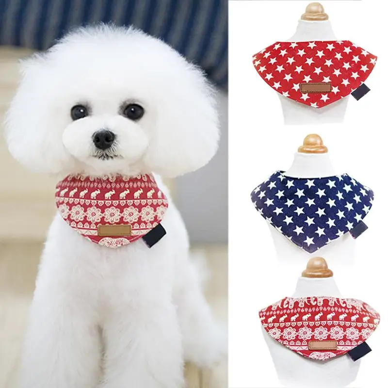 Ошейники Регулируемый собака кошка ошейники для щенков Шарф Пейсли шейный