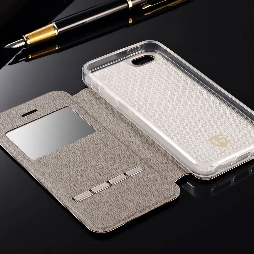 Чехол с откидной крышкой для iphone 5 SE 4 0 дюйма умный скользящий ответ на переднее