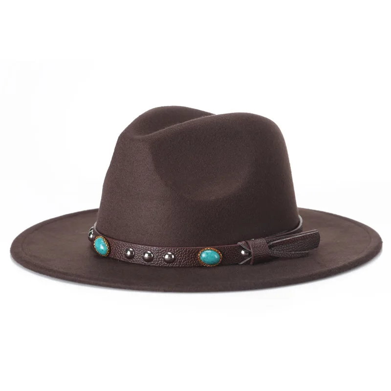 new Fashion men fedoras women's fashion jazz Hat European American Round Caps Bowler Hats outdoor casual hat