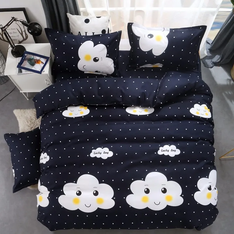 Двухсторонний Комплект постельного белья с пододеяльником для взрослых и детей