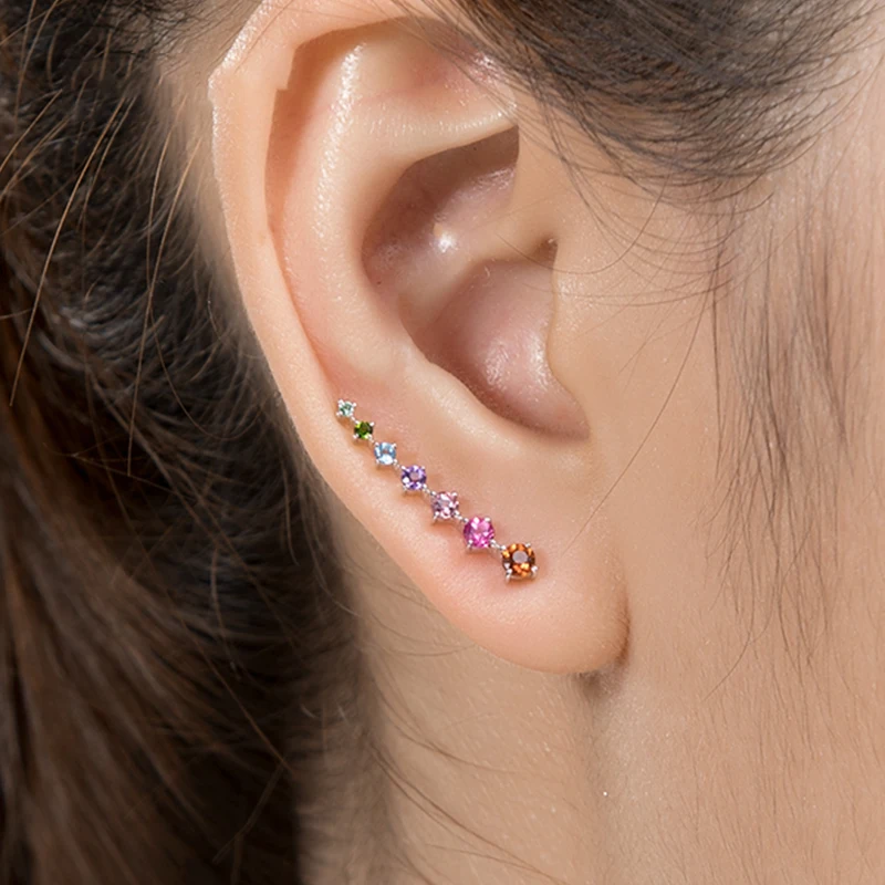 Натуральный цитрин/аметист 18 К чистое золото серьги настоящее AU 750 твердые