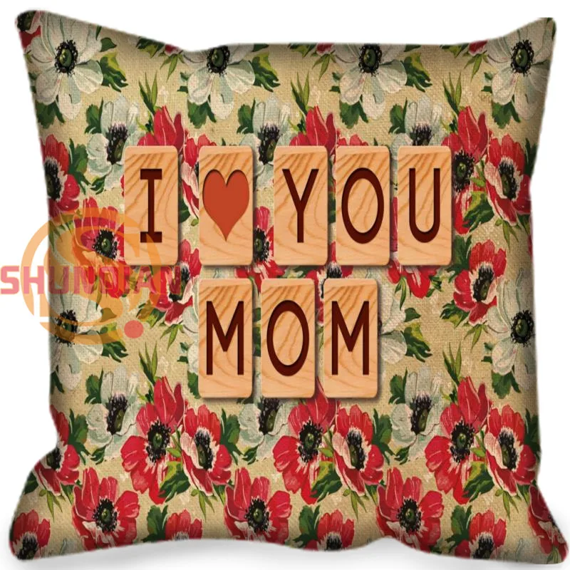 

Custom Pillowcase love heart Home Comfortable soft square zipper Pillow Cover