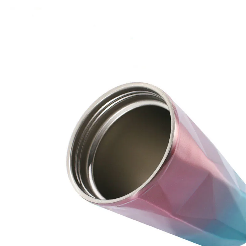 2018 модный термос из нержавеющей стали с соломинкой алмазная колба двойная стенка