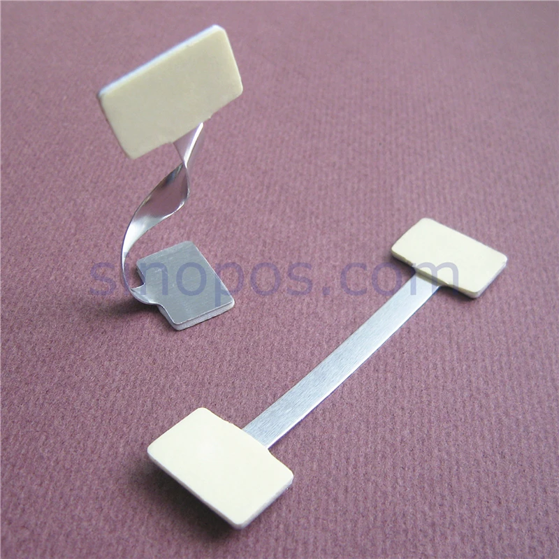 Клейкий алюминиевый поп Твистер ценник гибкий вздох держатель металлическая