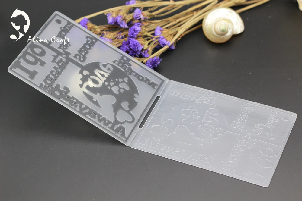 AlinaCraft пластиковая папка для тиснения любовь свадьба сердце альбом скрапбукинга