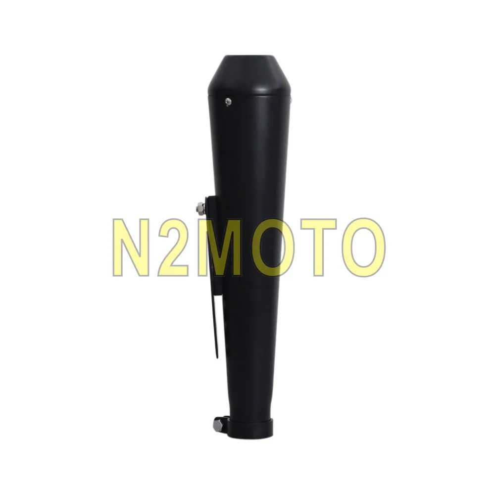 Черный глушитель для мотоциклов регулируемый редуктор Harley Chopper Cafe Racer с DB KILLER 450