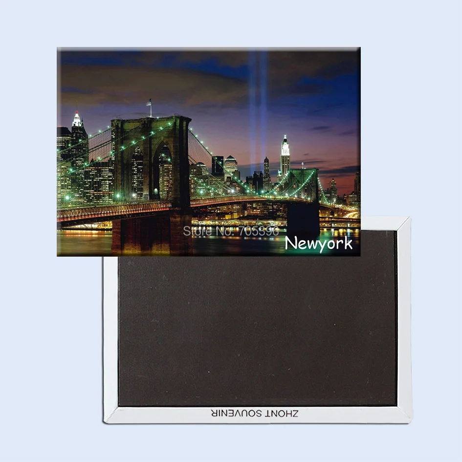 

Brooklyn Bridge of NY Tourist Refrigerator Magnets 78*54mm,Scenery Rigid Fridge Magnets 20870