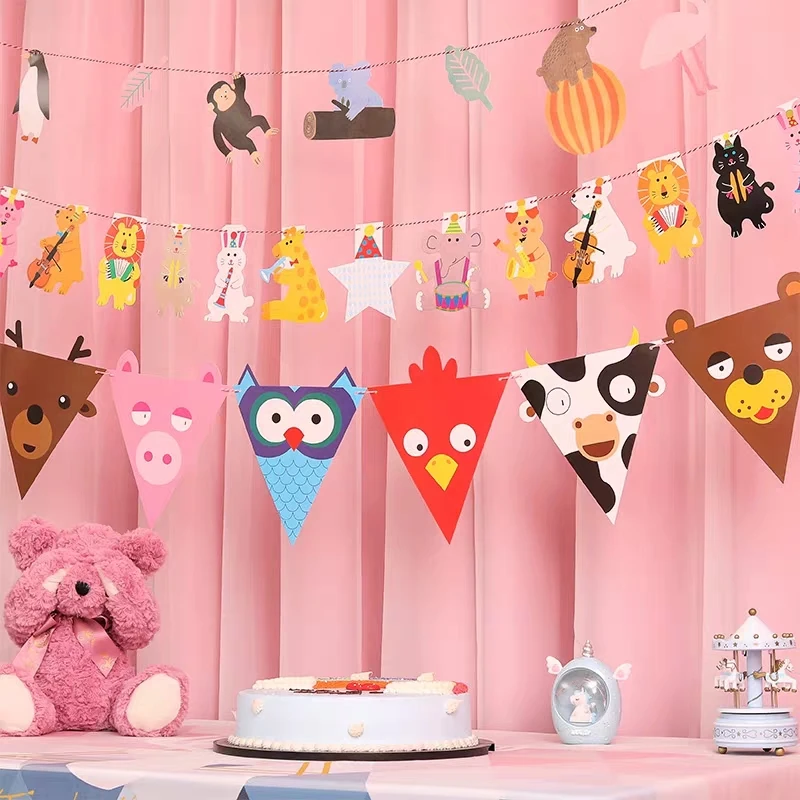 Милая Вечеринка сафари с животными джунглей на 1-й День Рождения для малыша