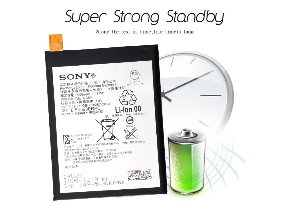 Sony LIS1593ERPC телефон батарея 2900 мАч для sony Xperia Z5 E6633 E6683 E6603 E6653 запасная батарея+ Бесплатные инструменты
