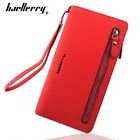 Кошелек женский кожаный на молнии, с отделением для паспорта