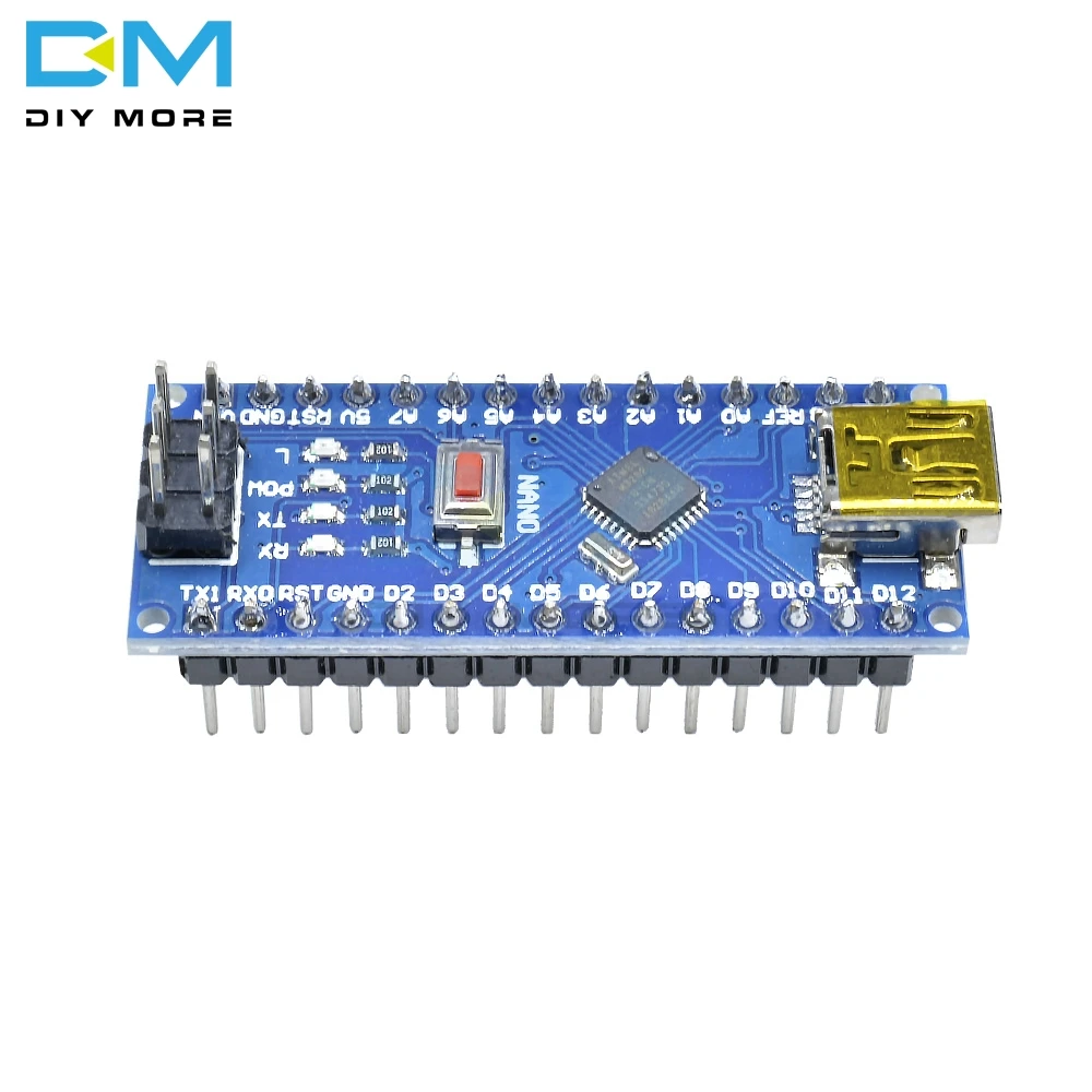 Плата драйвера микроконтроллера CH340 NANO V3.0 3 0 Mini USB Atmega328 ATmega328P плата для Arduino 5