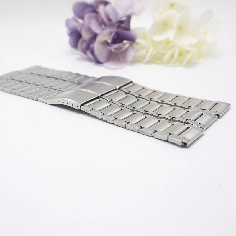 Металлический ремешок для часов из нержавеющей стали 22 мм 2020 Новый 3 складной