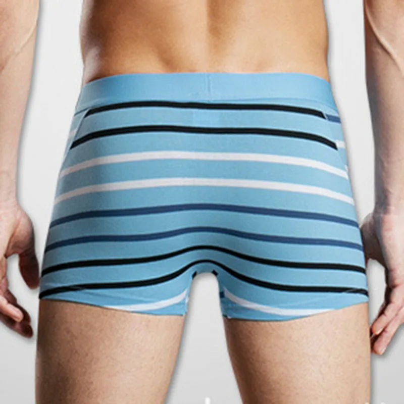 Мужские хлопковые трусы боксеры в клетку свободного покроя|brand underpants|underpants brandmen