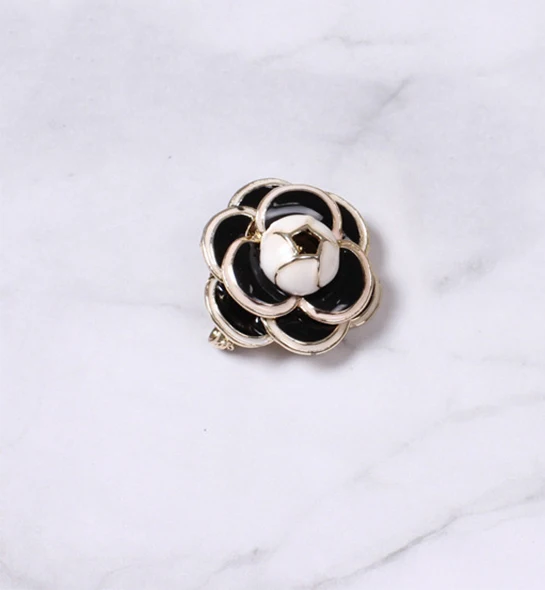 flower black 1 шт. брендовый дизайн, модная женская брошь в виде самолета, Броши из золотого сплава, булавки, ювелирные изделия для девушек, шарф, хиджаб, булавки, броши в виде самолета, ювелирные изделия - Окраска металла: flower black