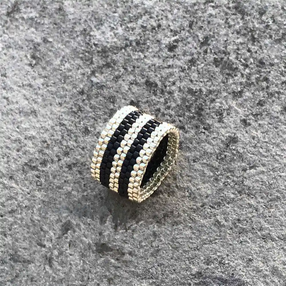 Go2boho MIYUKI кольцо для женщин кольца для мужчин кольцо Insta Мода Новинка Anillos Mujer геометрический узор Бисероплетение ювелирные изделия Bijoux