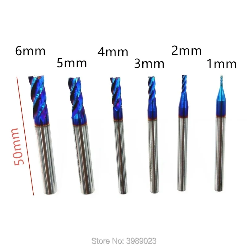 Фрезы из вольфрамовой стали/торцевые фрезы/Цветные фрезы/фрезы стали/нано синие