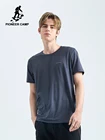 Мужская футболка Pioneer Camp, однотонная Повседневная дышащая футболка с сеточкой и о-вырезом, высокое качество, быстросохнущая футболка большого размера, ADT902175
