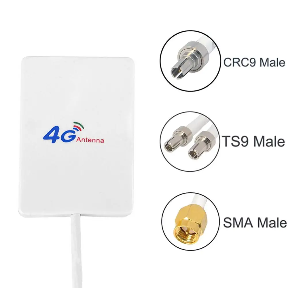 Новая антенна 4G 28dBi SMA Male/CRC9/TS9 Aeria для LTE FDD/TDD роутер модем E3272 E5372 E5573 E3372 B315 B525 B593