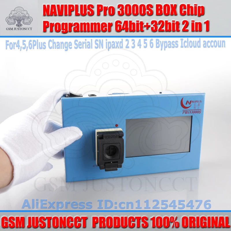 IP Box Navi plus PRO3000S 32 64 бит nand программист, ремонт HDD серийный номер SN, для iPhone 6p 6 iPad mini для ios 11