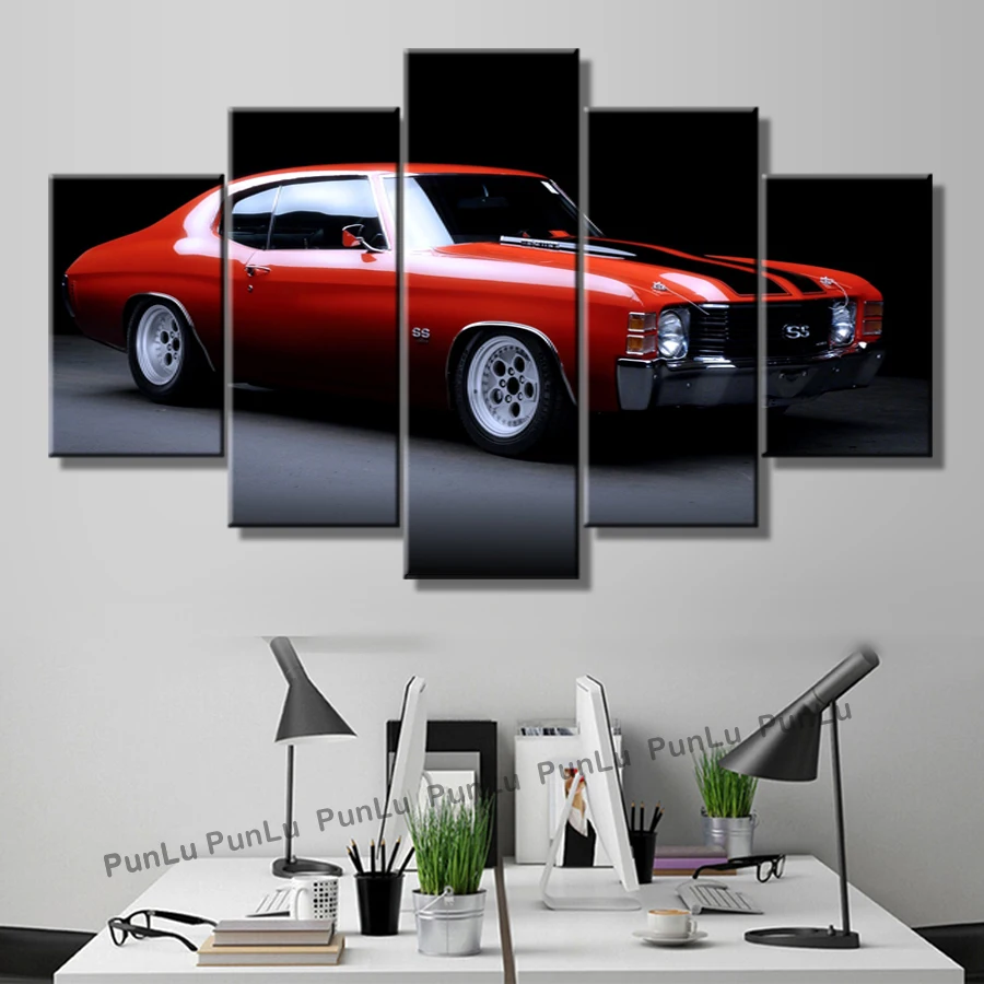 HD Настенная картина с жикле 1970 Chevelle Ss на автомобиль декоративные картины для