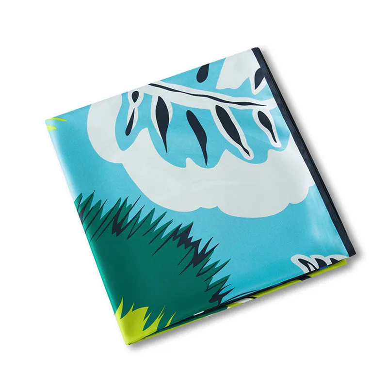 130 см роскошный бренд большие квадратные шарфы Женская шаль новый цветочный