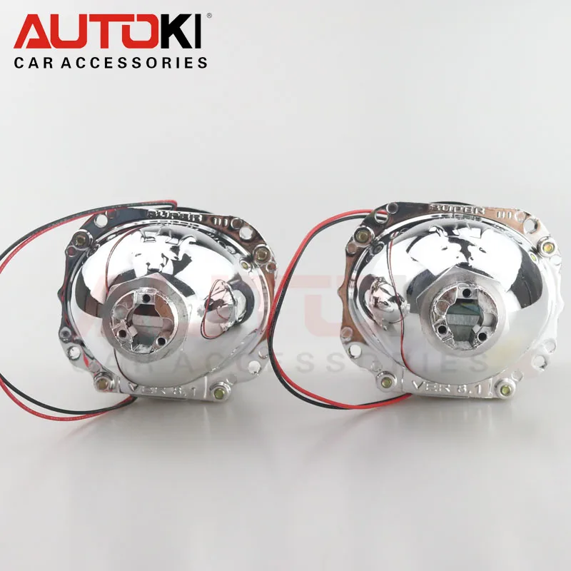 Autoki новейшие линзы 2,5 ''би-ксенон HID H1 проектор Объектив LHD VER 8,1 для H1 H4 H7 авто освещение модифицированное авто-Стайлинг использование лампы H1